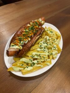 Hot dog Leiner con brioche de bretzel