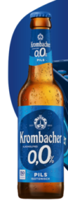 Botella de Krombacher 0,0 % Pils sin alcohol